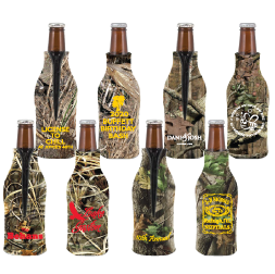 Zippered Camo Bottle Coolie